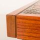 Ox Art extra large coffee table in teak and ceramic tiles, Denmark 1970s