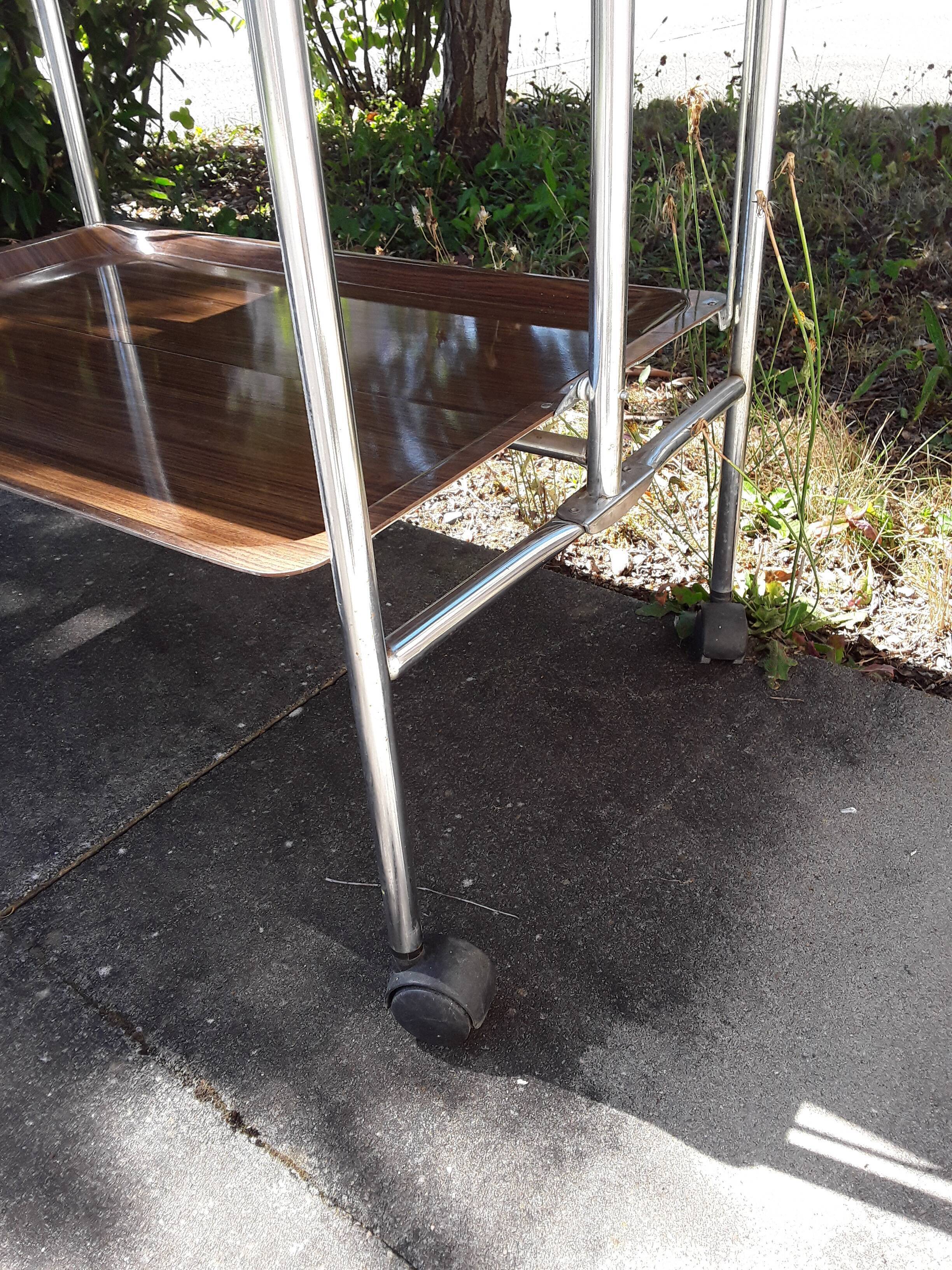Vintage wheeled serving table