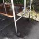 Vintage wheeled serving table