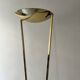 Large halogen floor lamp in polished brass, italy 1970