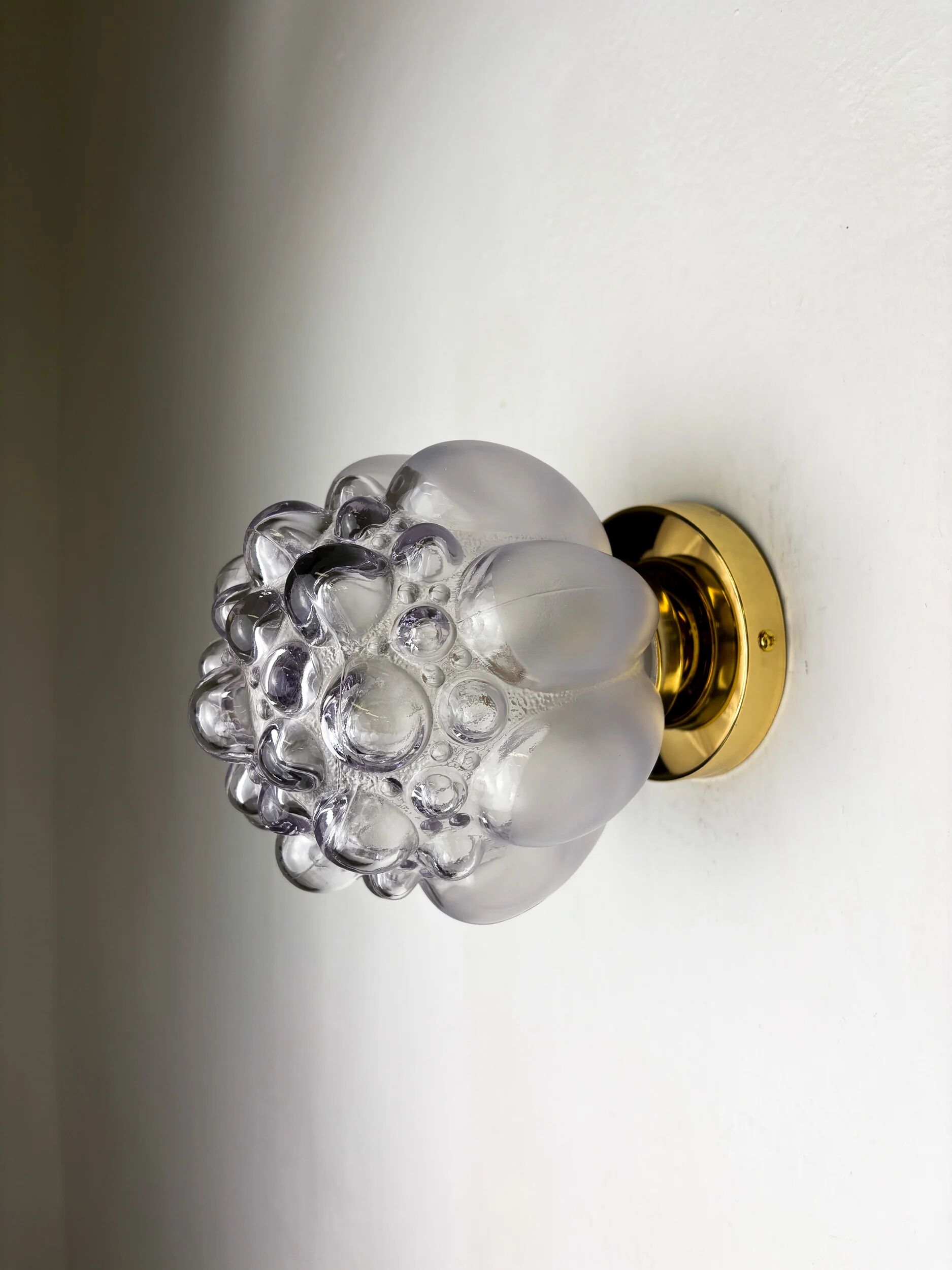 Bubble glass wall sconce – Helena Tynell style, Germany, circa 1970s