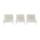 Lot de 3 fauteuils Florence Knoll “modèle 65” Circa 1960