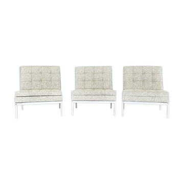 Lot of 3 armchairs Florence Knoll "model 65" Circa 1960