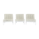 Lot de 3 fauteuils Florence Knoll “modèle 65” Circa 1960