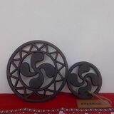 Basque cross trivet and bottle mat