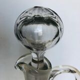 Bohemian crystal wine carafe