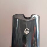 Danish pitcher in blue-grey smoked glass