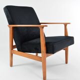 Fauteuil mr velours noir