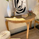Golden oak console
