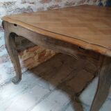 Louis XV style table in oak and cherry