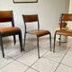 2 chaises d’école adulte mullca 510 design vintage années 60 originale