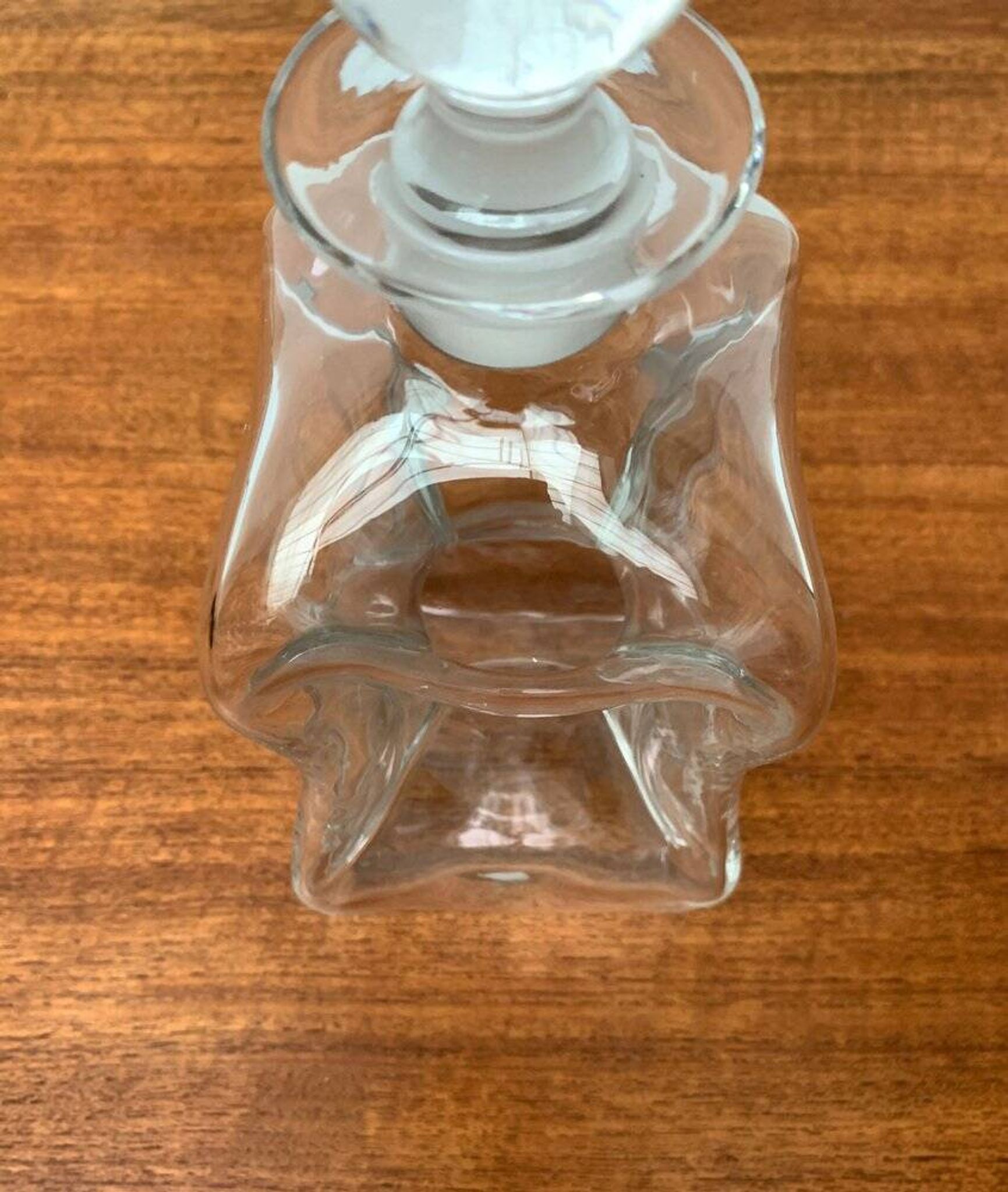 Bouteille vintage en verre Kluk Kluk danoise de Holmegaard