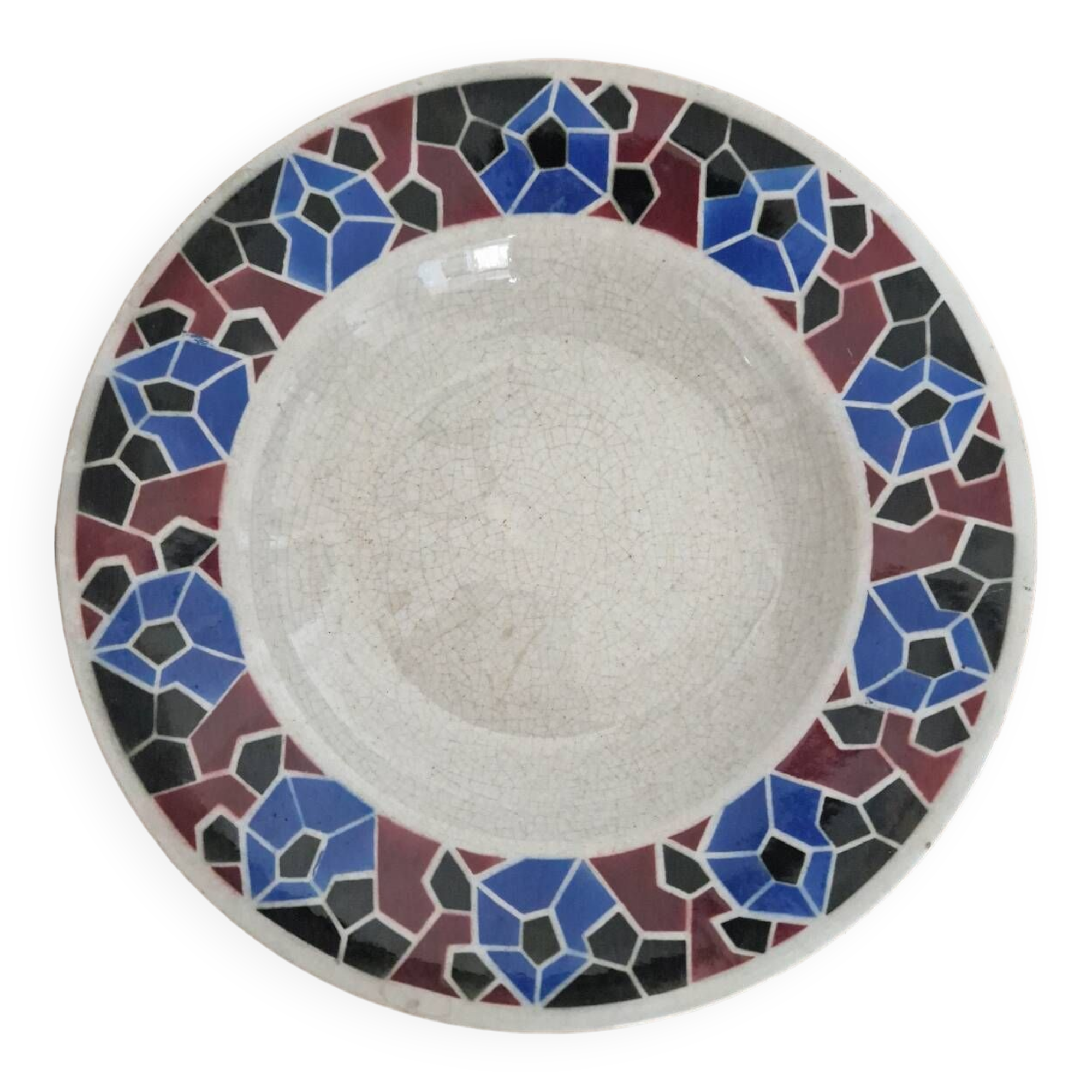 Antique ironstone plate from Lunéville Hohneck