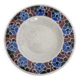 Assiette ancienne en terre de fer Lunéville Hohneck