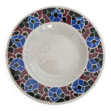 Antique ironstone plate from Lunéville Hohneck