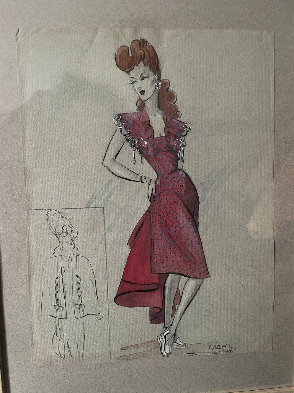 Fashion drawing G. Mazoyer