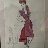 Fashion drawing G. Mazoyer