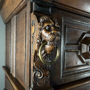 Antique carved wooden buffet in Renaissance style, late 18th / early 19th century.