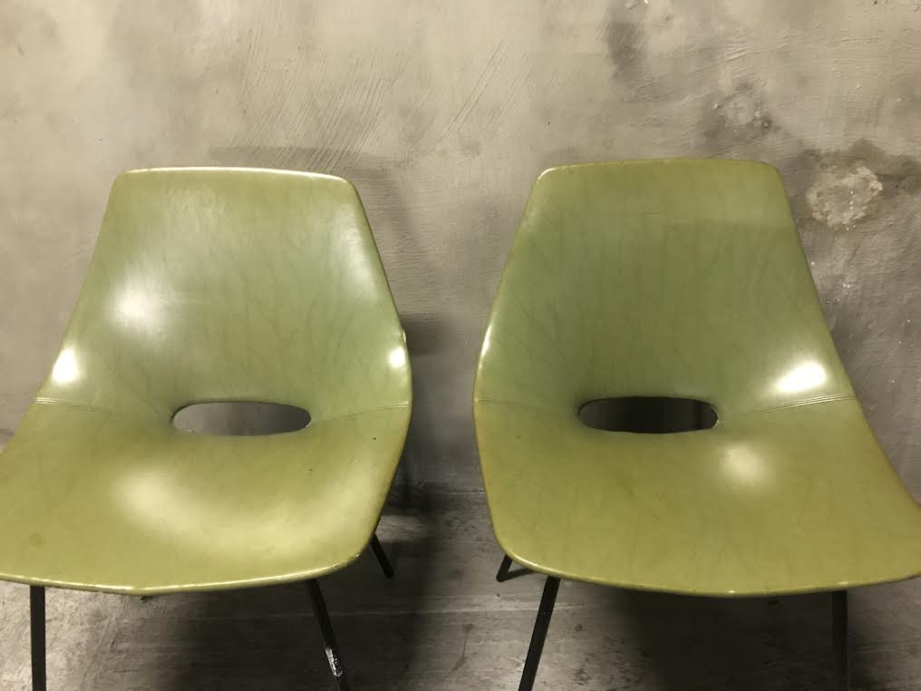 Pierre Guariche "Tonneau" chair, Steiner edition