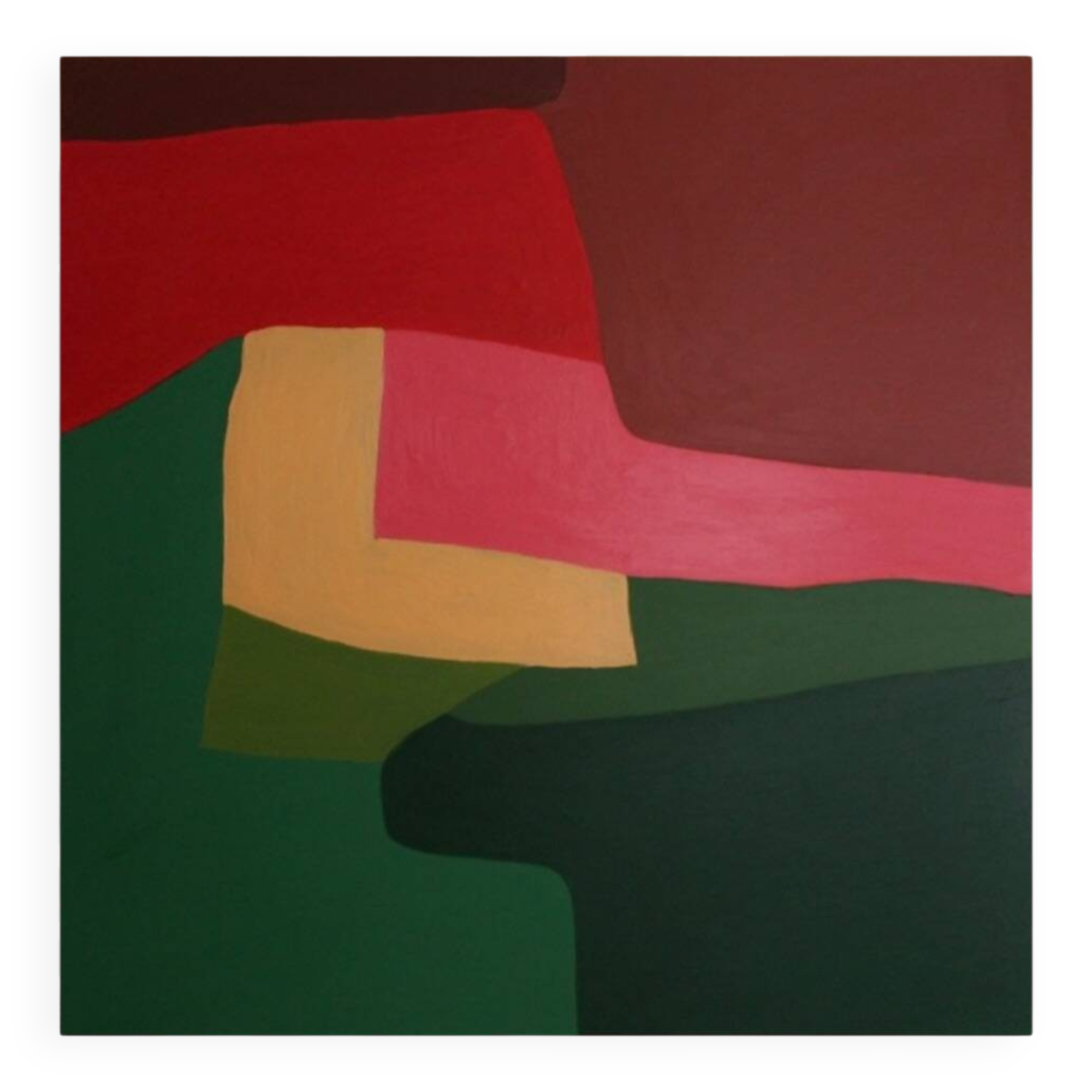 Abstract coloured canvas "Rhapsody" 80x80cm