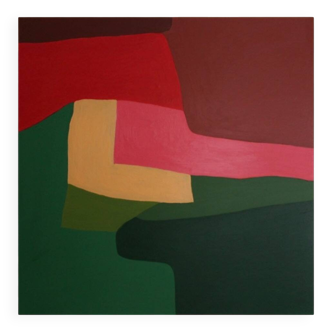 Abstract coloured canvas "Rhapsody" 80x80cm