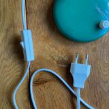 Green enamelled desk lamp