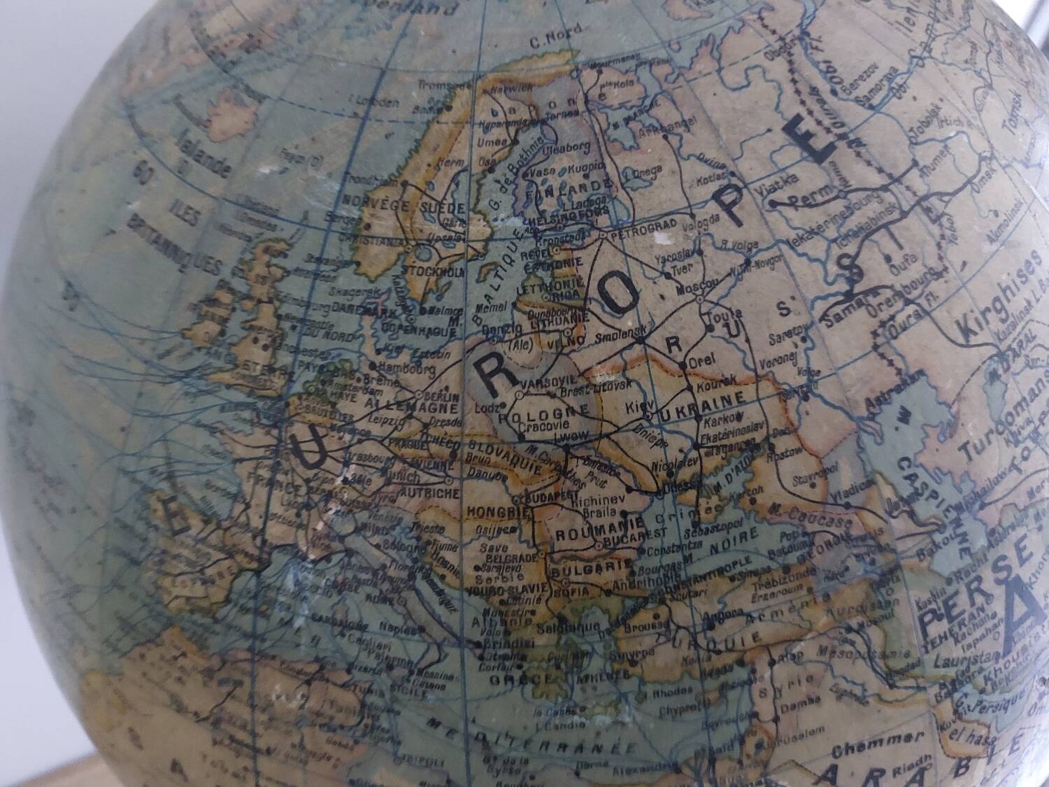 Large terrestrial globe