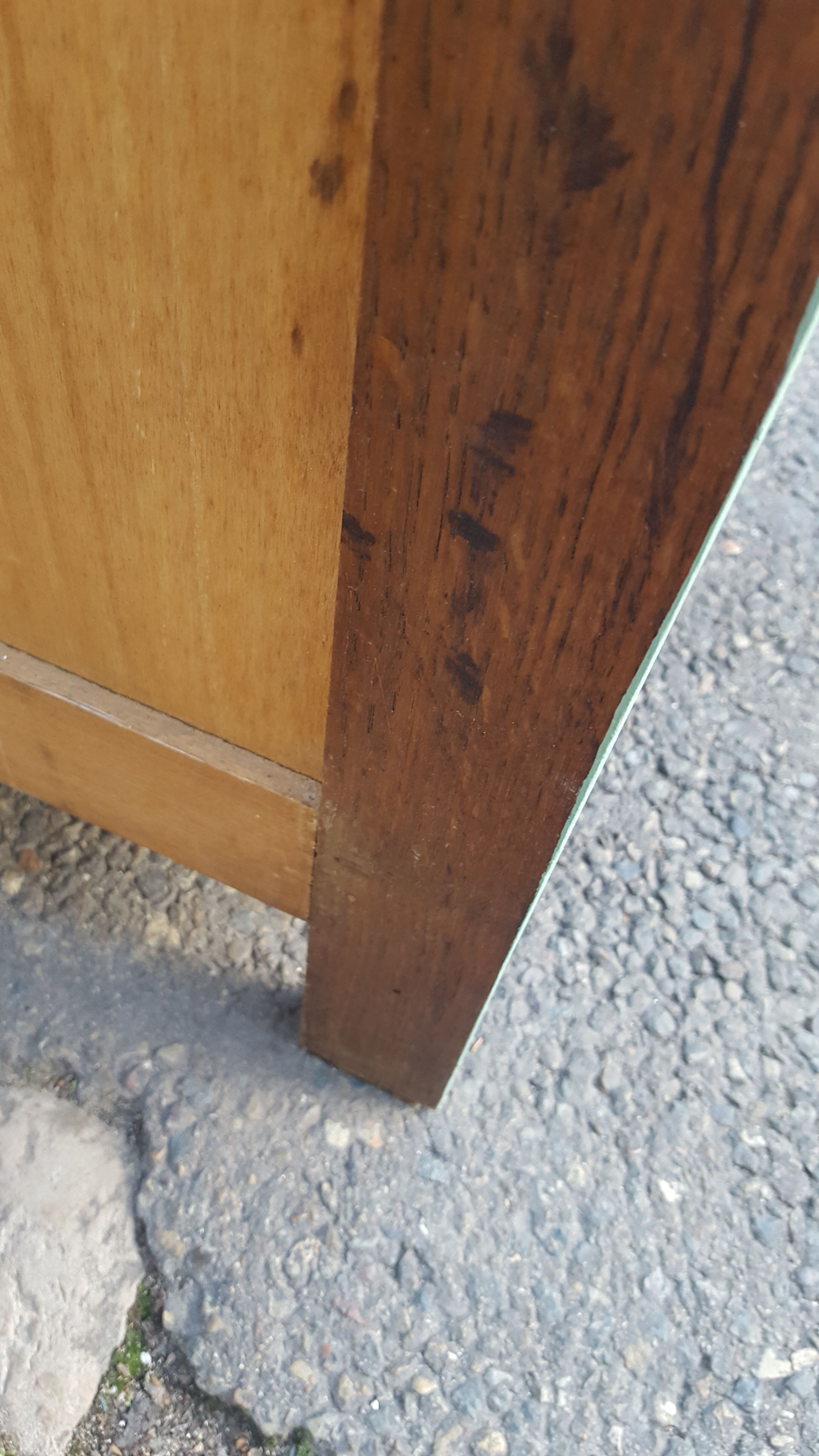 Vintage parisian wooden slip-up