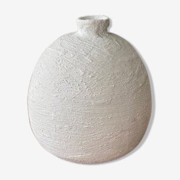 Vase boule blanc