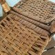 Old baskets and woven wicker basket.