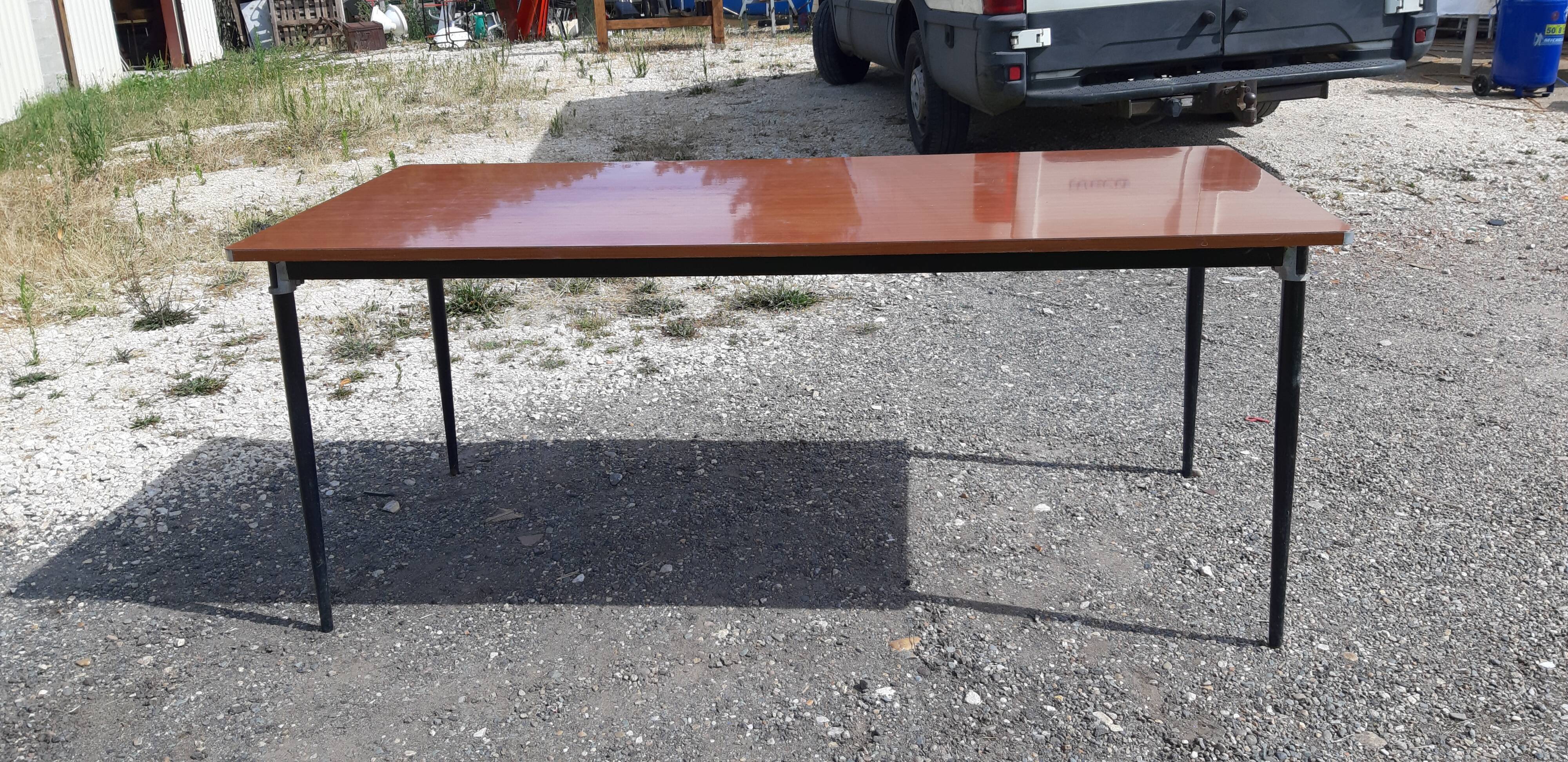Vintage table mullca iron formica