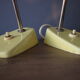 Ensemble de deux lampes de table Kamenický Šenov années 1960.