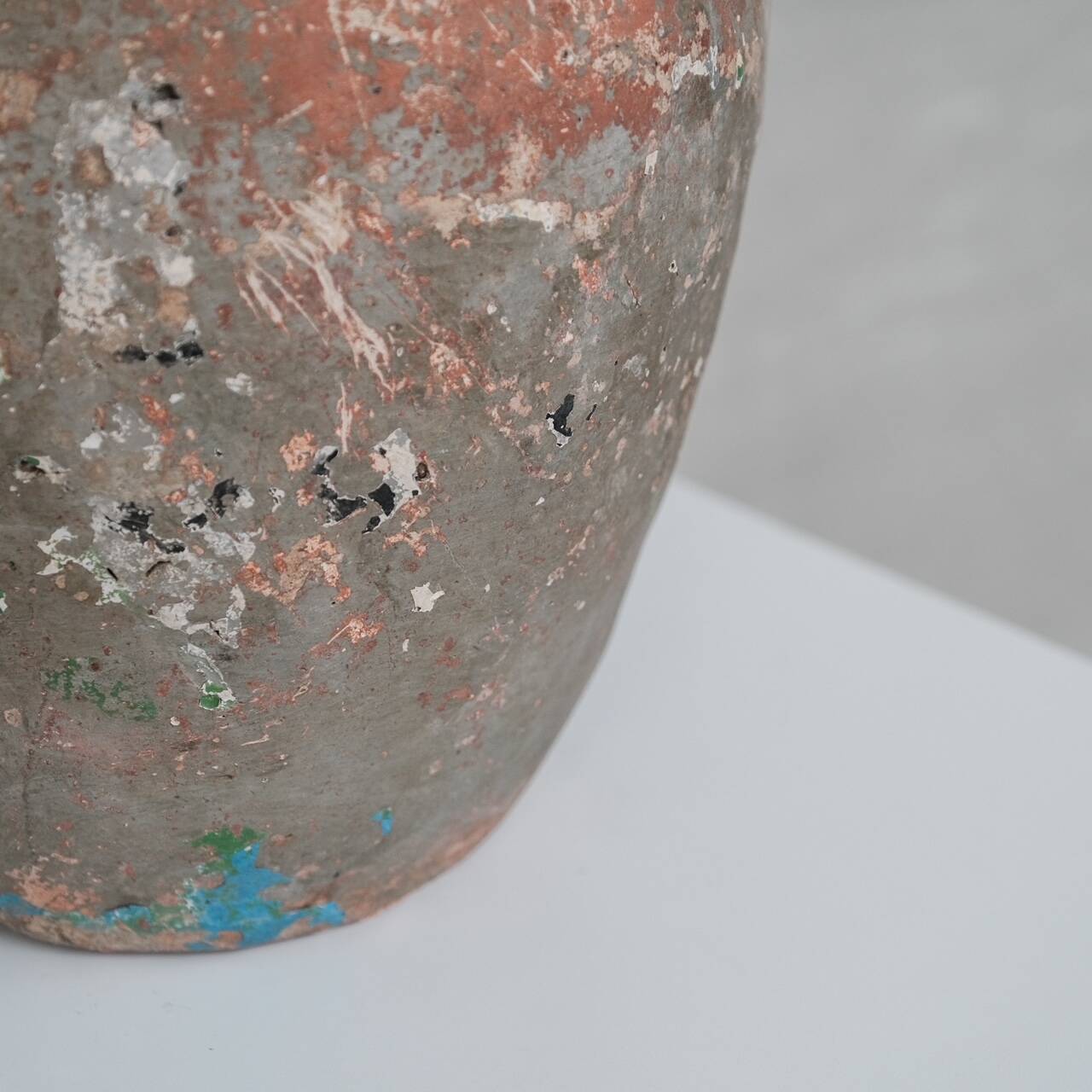 Antique Italian Patinated Ceramic Vase