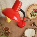Vintage red orange desk lamp