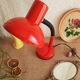 Vintage red orange desk lamp