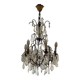 6-light chandelier in bronze and cut crystal from the early 20th century - 1mx50cm