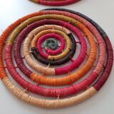 Set of 2 wicker mats