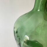 Glass lamp, braided fabric cable, new lampshade