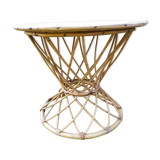 50s rattan table