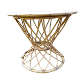 50s rattan table