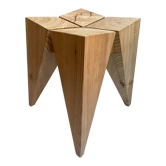 Tabouret en mélèze par Grégoire pour Edition Zéro, 2022