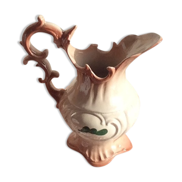 Ceramic style pitcher-shaped vase
