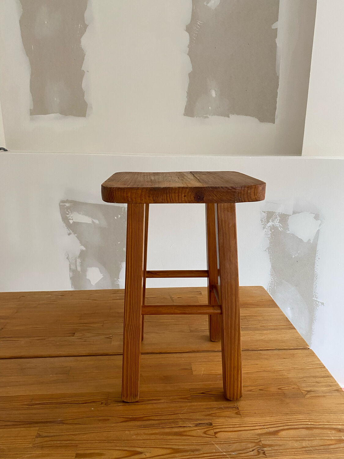 Vintage pine stool