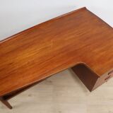 Scandinavian "Boomerang" teak desk - 1960s