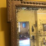 Louis XVI mirror, mercury glass and gilded wood - 80x70cm