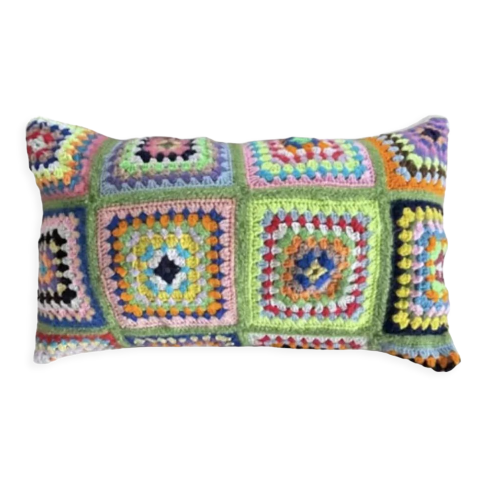 Vintage crochet cushion