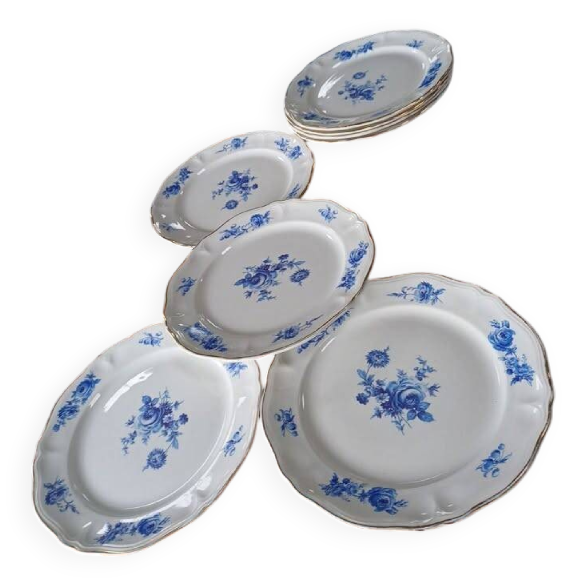 Plates from the Moulin des Loups in Orchies, France