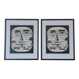 Victor vasarely silkscreen after the work zeta created in 1955