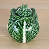 Vintage Ceramic Bordallo Pinheiro Cabbage Salt Shaker, Portugal 60s