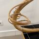 Vintage rattan plant door coffee table